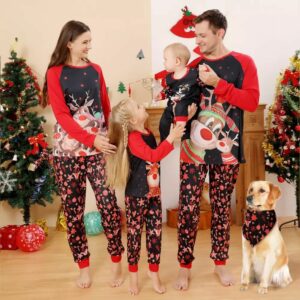 Family Matching Christmas Festive Rudolf Pajamas