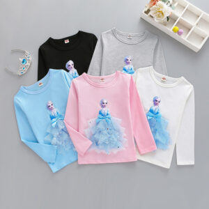 Frozen Elsa long sleeve Tops