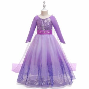 Purple Frozen Style Princess Dress