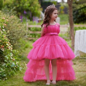 Puffy long tulle elegant dress