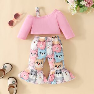 Girls Cute 2 Piece Bell Bottom Set