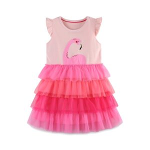 Flamingo Ruffle dress