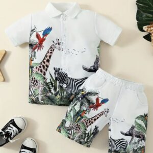 Wild Safari Boy summer set