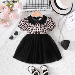 Stylish Black Collared Dress