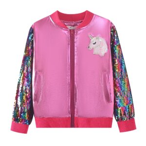 Sequinned Pink Unicorn Long Sleeved Jersey