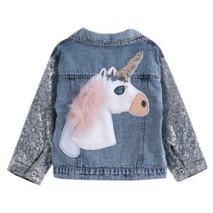 Denim Unicorn Sequinned Jersey