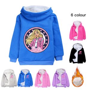Barbie sherpa lined winter jacket