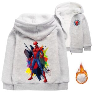 Spider Man Sherpa Lined Jackets