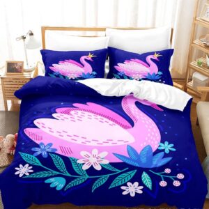 Pink Swan Designed Bedding