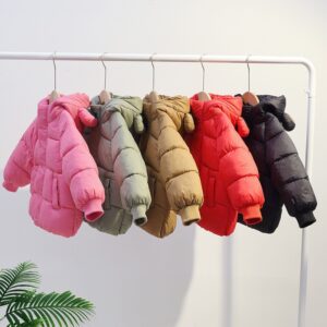Puffer Jacket with Bear Ears