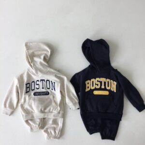 Boston University Print Thick Tracksuit Set
