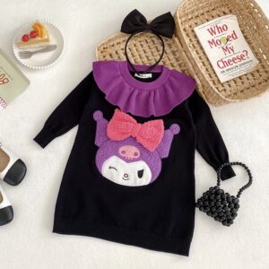 Kuromi Long Sleeved Dress