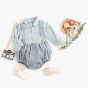 Light Mint Green Long Sleeved Romper