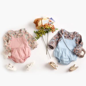 Collared Floral Designed Romper