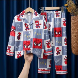 Spiderman Checkered Pajama Set
