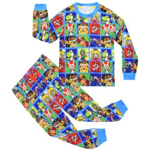 Super Mario Character Long Sleeved Top and Pants Set