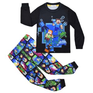 Minecraft Character Long Sleeved Top and Pants Set