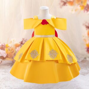 Yellow Princess Belle Party Dress