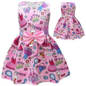 Princess Sleeveless Dress with Bow