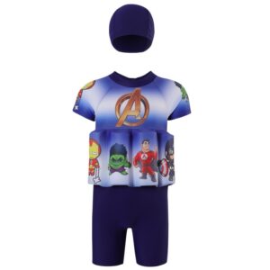 Avengers Kids float suit and matching cap