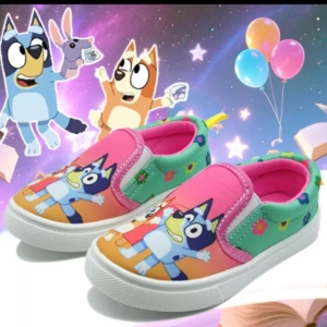 Bluey Slip-On Canvas Sneakers for Girls