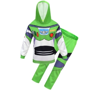 Buzz Lightyear Boys 2-Piece Hoodie Outfit – Long Sleeve Top and Pants Set