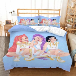 Girls Demon Hunters 3-Piece Bedding Set – Includes Duvet Cover & 2 Pillowcases