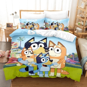 Bluey Family Adventure Kids Bedding Set
