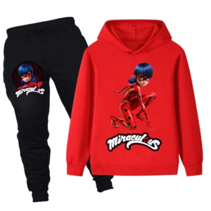 Girls Miraculous Ladybug Hoodie & Jogger Set (2–13 Years)
