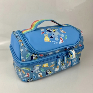 Bluey Kids Insulated Lunch Bag with Rainbow Strap – 2 Compartments