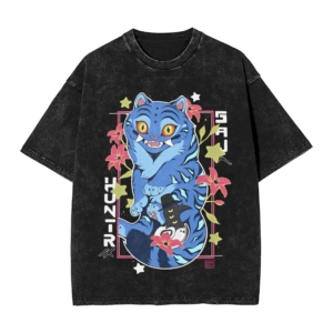 K-pop Demon Hunters Cat T-Shirt – Anime Graphic Tee (Unisex Adults)