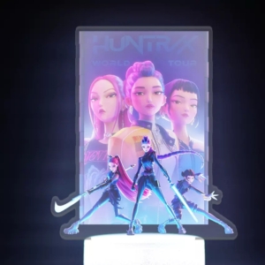 K-Pop Demon Hunter LED Night Light – 16 Colors Crack-Base with Remote & USB Power