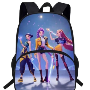 K-Pop Demon Hunters School Backpack – Rumi, Mira & Zoey Design