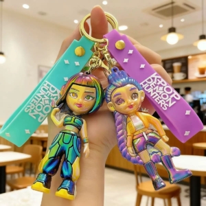 K-Pop Demon Hunters 3D Keychain – Collectible Character Keyrings with Silicone Strap