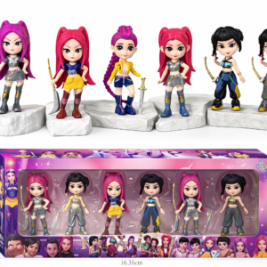 K-Pop Demon Hunters Figurine Set (6-Piece) – Collectible Anime Style Figures for Kids & Collectors