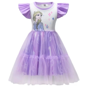 Elsa Girls Tulle Party Dress | Frozen Character Dress