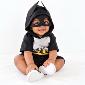 Batman Baby Hooded Romper