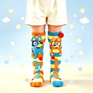 Bluey & Bingo 3D Knee-High Socks