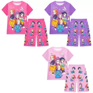 K-Pop Demon Hunters Huntrix Girls T-Shirt & Shorts Set