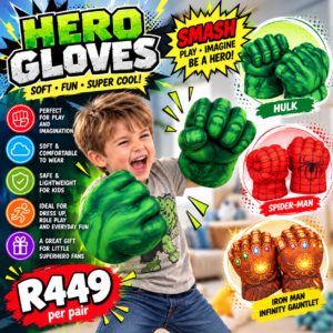 Superhero Plush Fist Hands – Pair