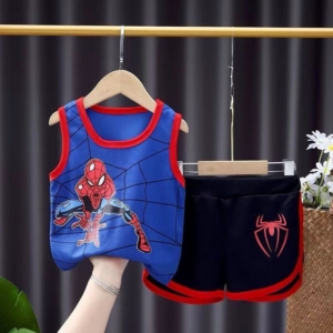 Spider-Man Boys Sleeveless T-Shirt & Shorts Set – 1–7 Years